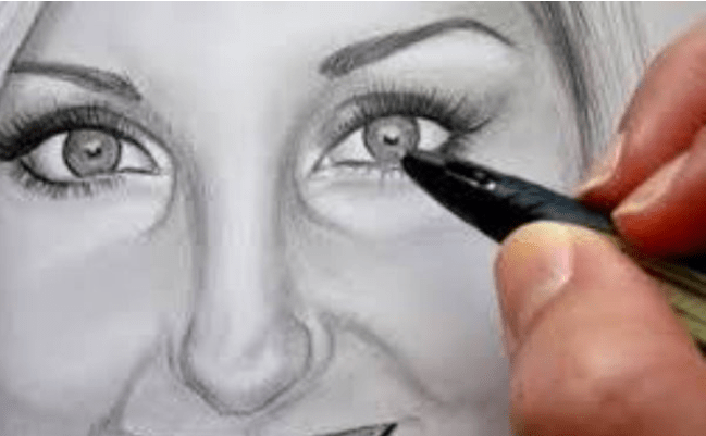 طريقة رسم وجه رسومات بالرصاص سهلة للمبتدئين